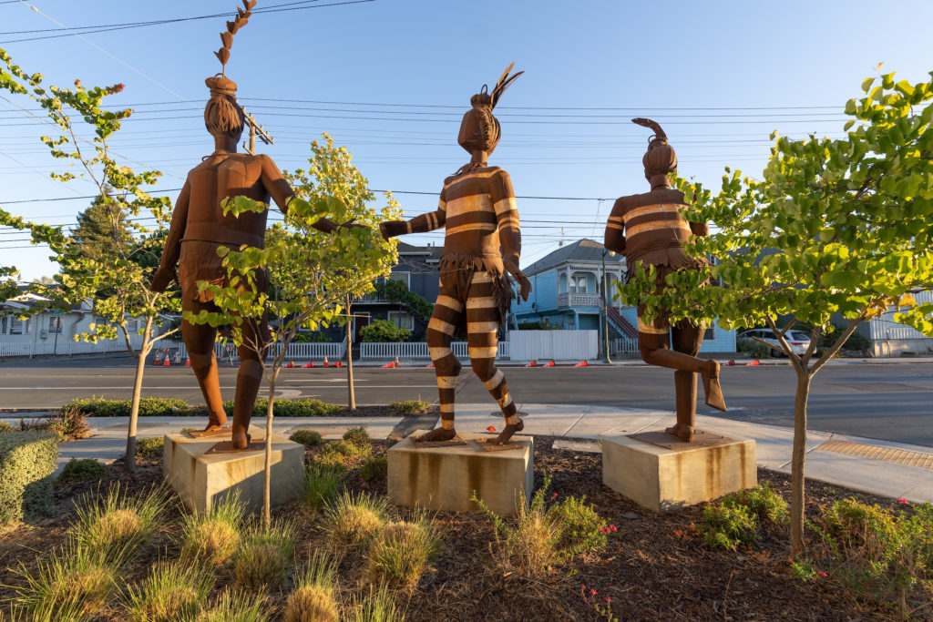 The Ohlone People sculpture